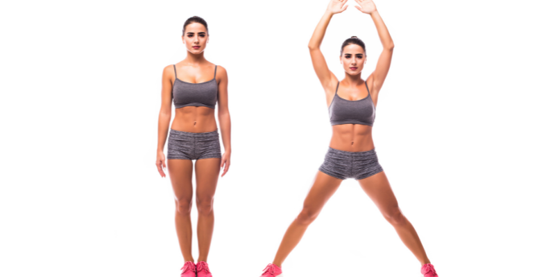 jumping jacks for best exercise for heart at home
